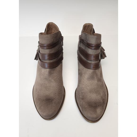 LifeStride Women's Paloma Ankle Bootie Brown Side Zip Block Heel Boots Size 7.5M - Picture 13 of 15